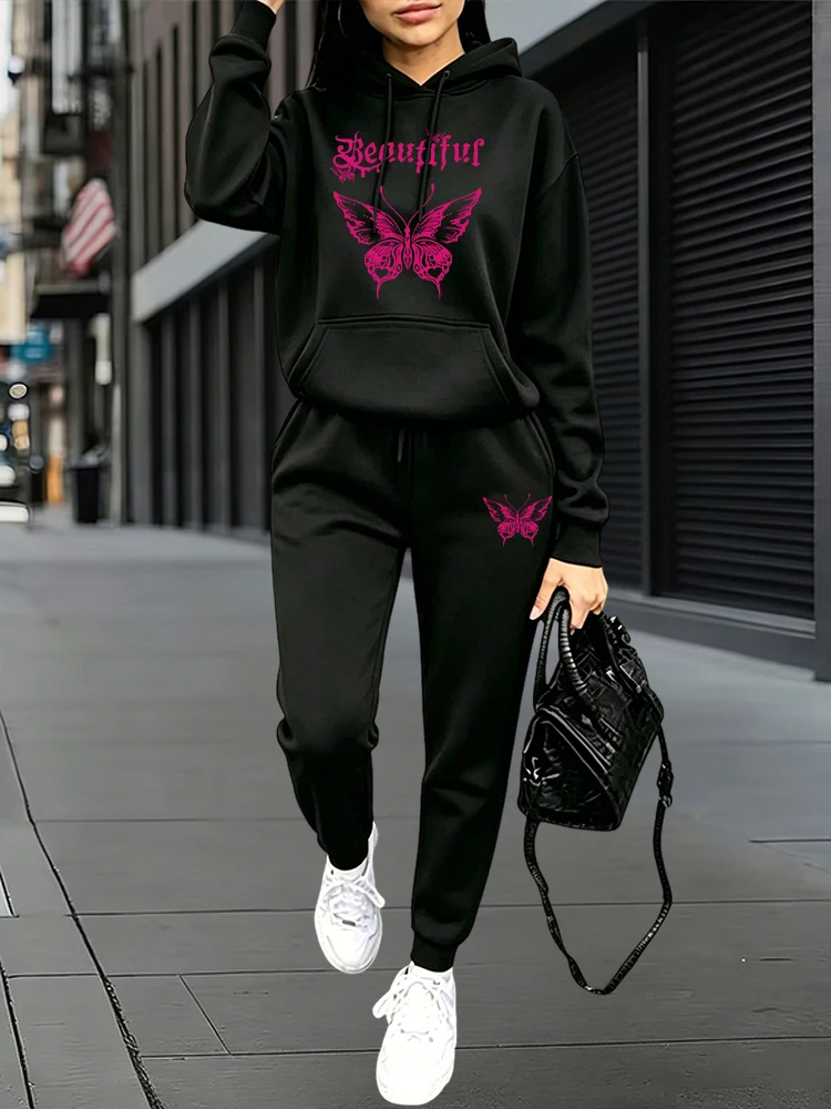 Women Fashion Outfits - 가을 겨울 데일리 캐주얼 스포츠 조거