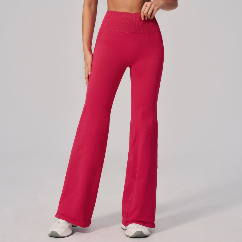 High Waist Leggings - 요가 바지 하이 웨이스트 와이드 레그