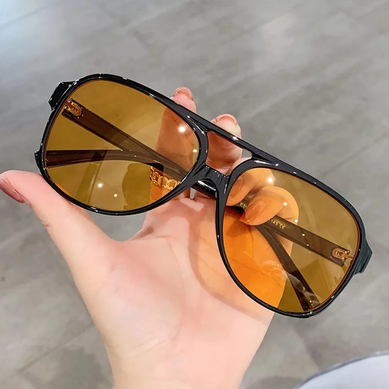 Women Fashion Glasses - 남성용 여성용 레트로 선글라스 대형 프레임