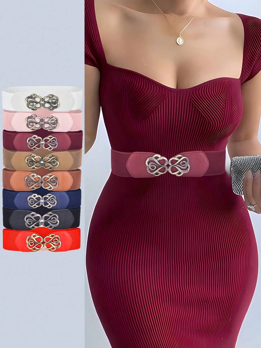 Women'S Fashion Of The 50S - 1pc 50년대 빈티지 와이드 탄성 허리