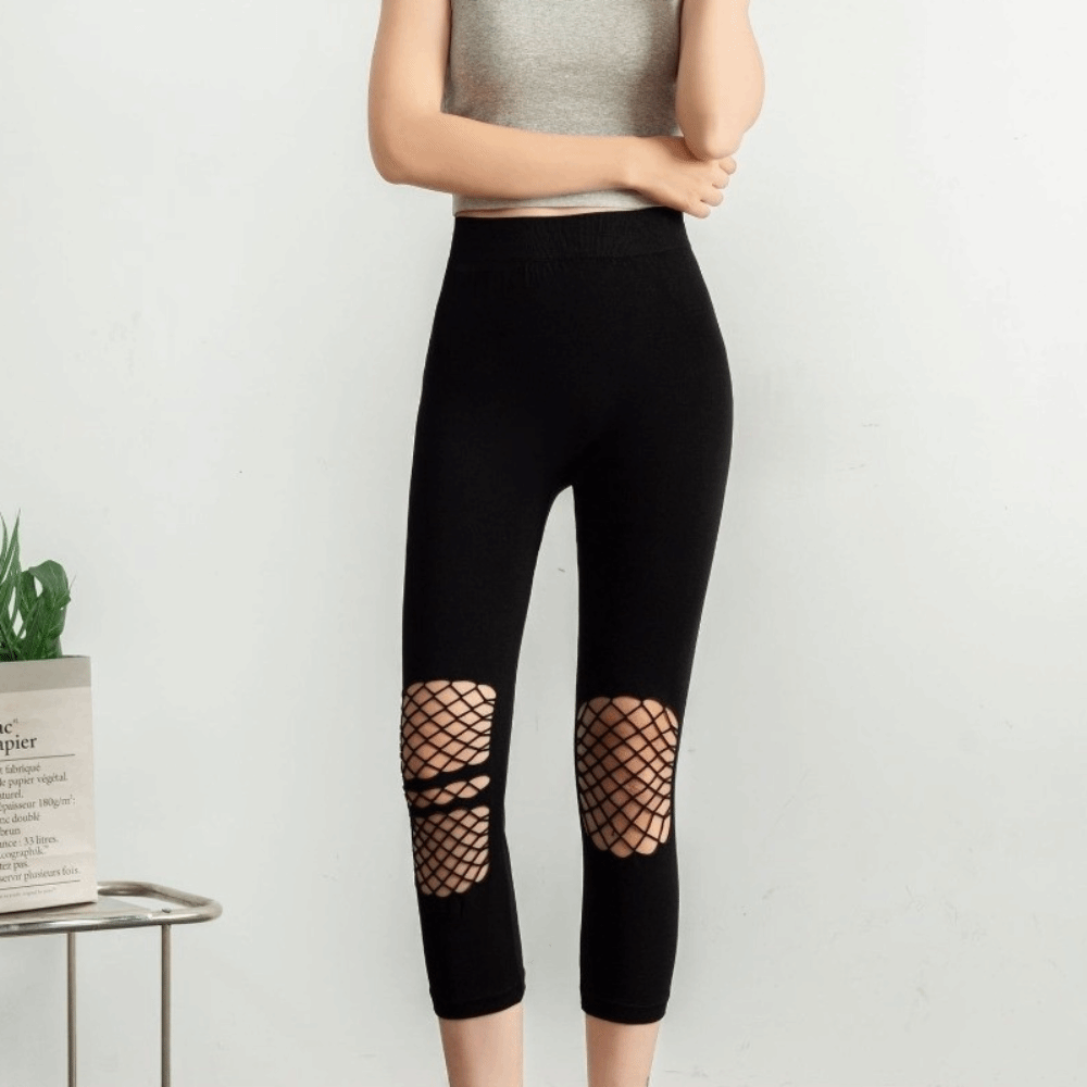 새로운 속이 비치는 여성용 메쉬 레깅스 통기성 오픈워크 - High Waist Leggings 리뷰 및 가격