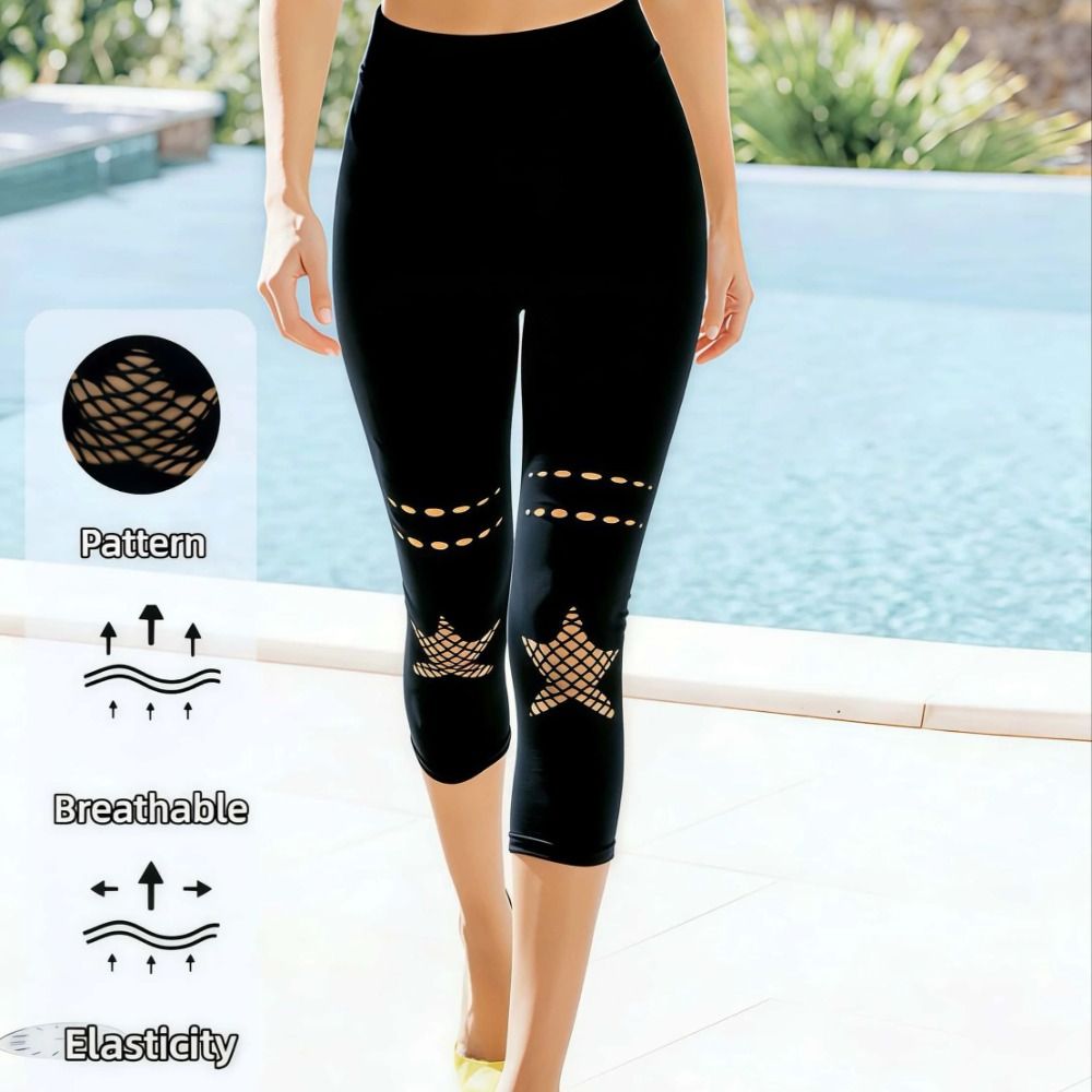 새로운 속이 비치는 여성용 메쉬 레깅스 통기성 오픈워크 - High Waist Leggings 리뷰 및 가격