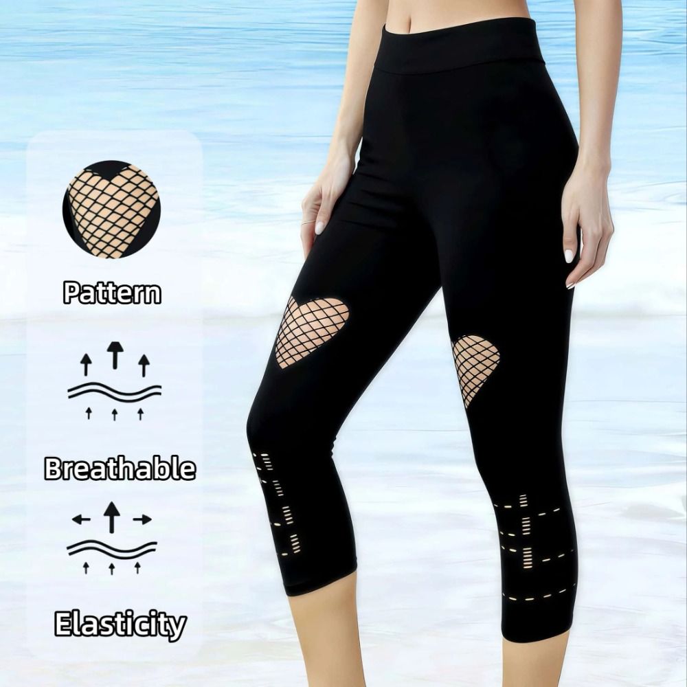 새로운 속이 비치는 여성용 메쉬 레깅스 통기성 오픈워크 - High Waist Leggings 리뷰 및 가격
