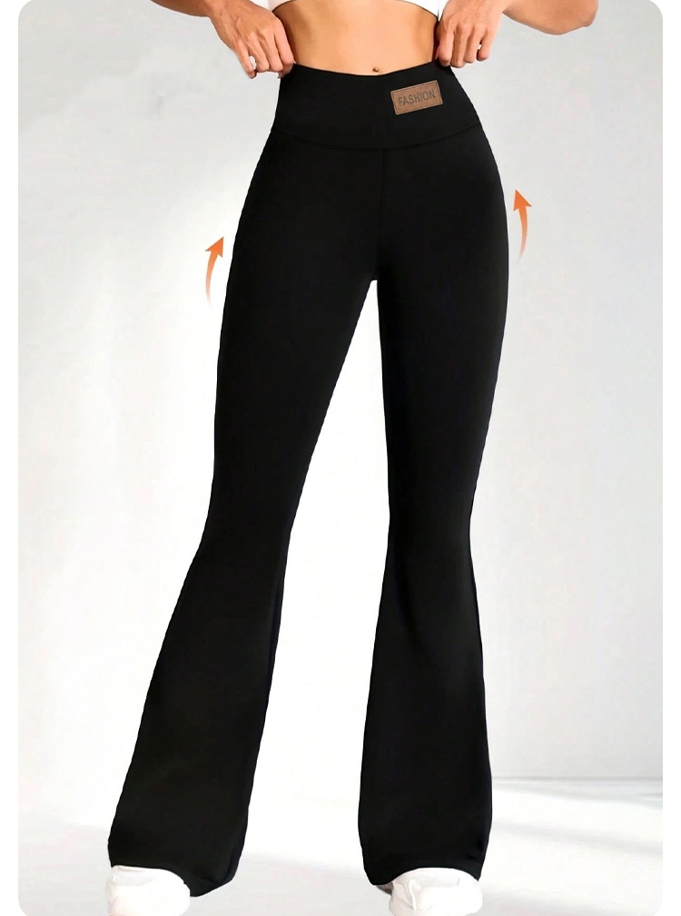 여성용 봄 여름 레깅스, 하이 웨이스트 플레어 팬츠,  - High Waist Leggings 리뷰 및 가격