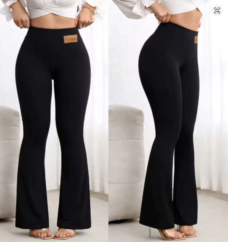 여성용 봄 여름 레깅스, 하이 웨이스트 플레어 팬츠,  - High Waist Leggings 리뷰 및 가격