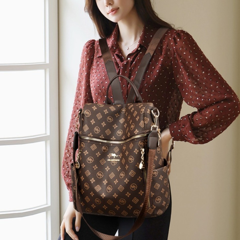 정품 브랜드 여성용 부드러운 가죽 배낭 여학생용 책가방 - Women Fashion Online 리뷰 및 가격