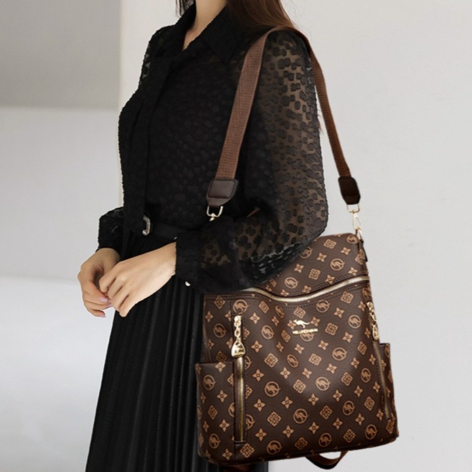 정품 브랜드 여성용 부드러운 가죽 배낭 여학생용 책가방 - Women Fashion Online 리뷰 및 가격