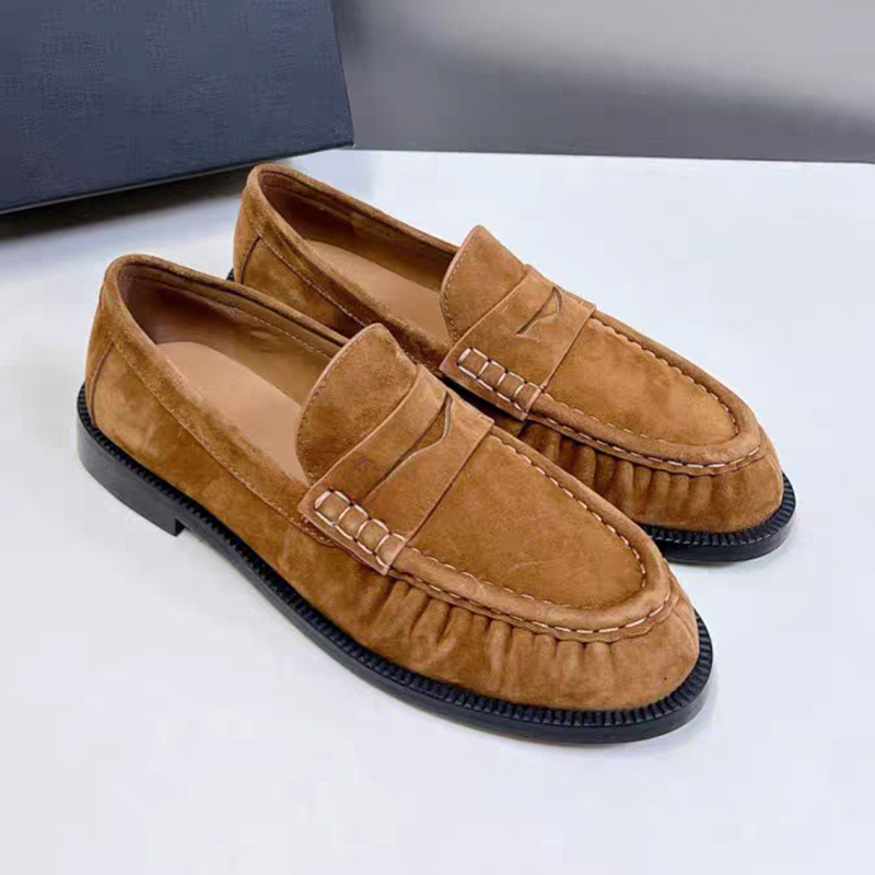 새로운 여성 로퍼 라운드 토 최고급 천연 가죽 낮은 굽 - Women'S Fashion Walking Shoes 리뷰 및 가격