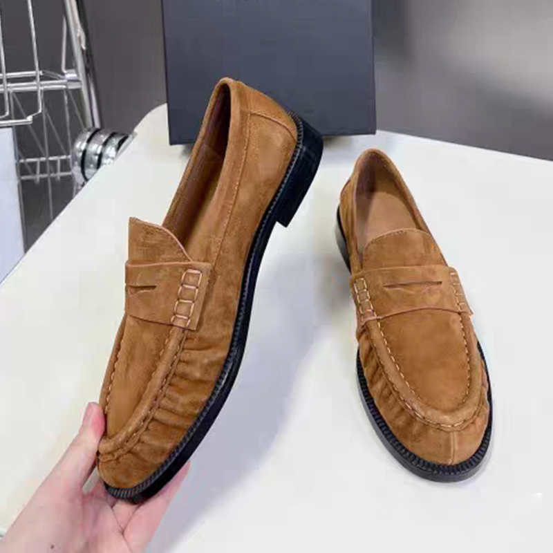 새로운 여성 로퍼 라운드 토 최고급 천연 가죽 낮은 굽 - Women'S Fashion Walking Shoes 리뷰 및 가격