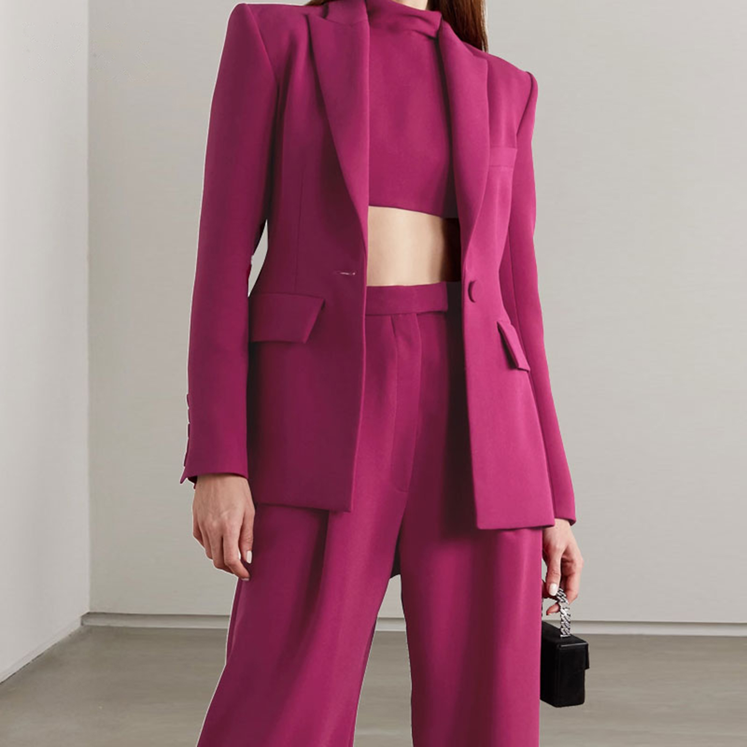 올링엔틀 레드 라펠 여성용 투피스 정장 세트 패션 긴팔 - Women'S Fashion Jackets 리뷰 및 가격