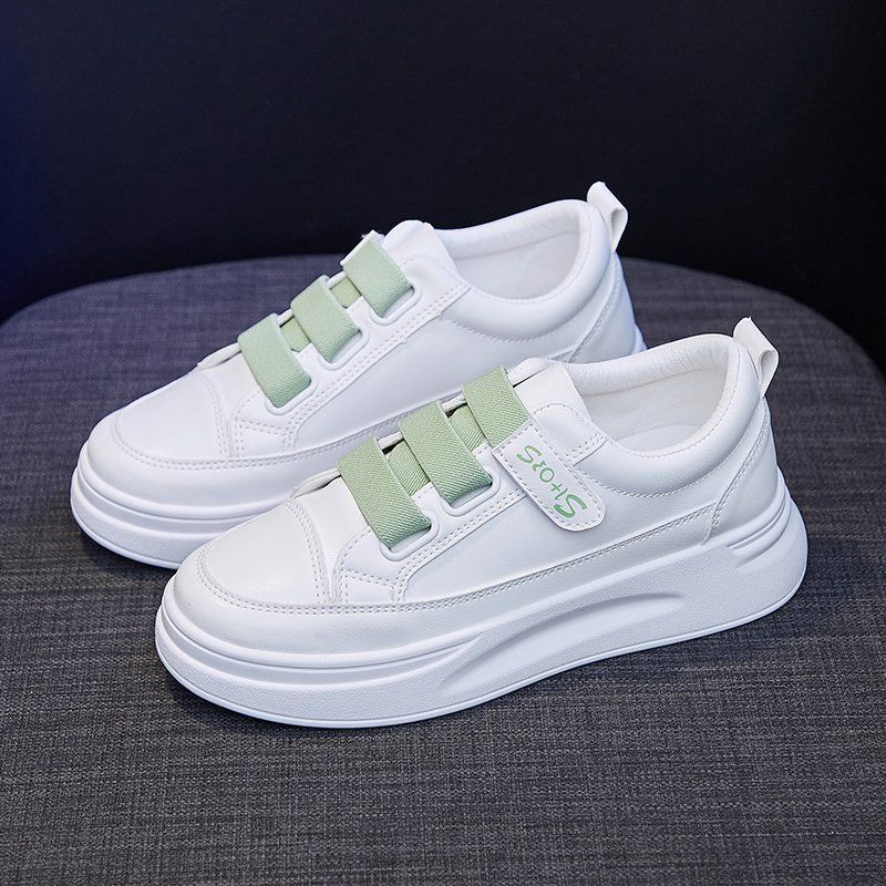 여성을위한 다목적 흰색 하이 탑 스니커즈 가을 매직 벨 - Women'S Fashion Velcro Sneakers 리뷰 및 가격