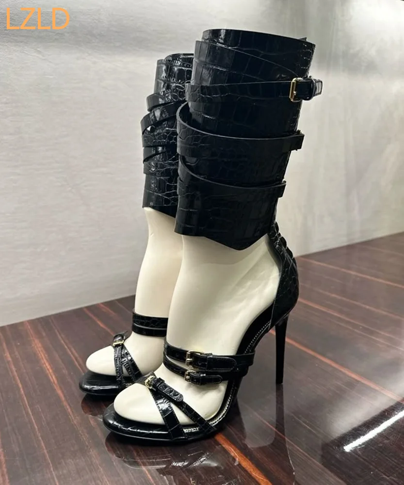검은 섹시한 Catwalk 여성 샌들 2025 새로운  - Women'S Fashion Belts 리뷰 및 가격