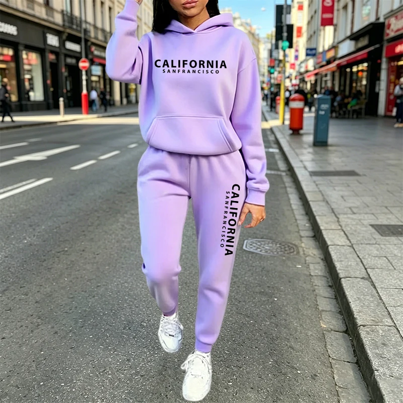 도시적인 캐주얼 패션 후드 조거 수트 가을 겨울 의상  - Women Fashion Outfits 리뷰 및 가격