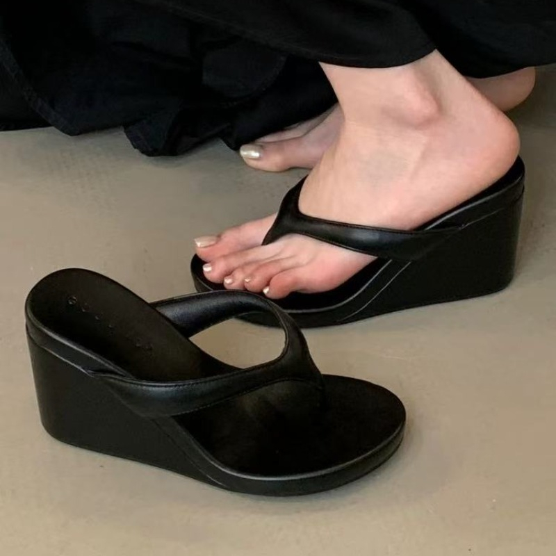 패션 클립 발가락 웨지 모양의 여성 슬리퍼 여름 새로운 - Women'S Fashion Designer Clothes 리뷰 및 가격