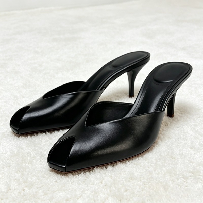 섹시한 오픈토 디자인 브랜드 하이힐 슬리퍼 여성용 고품 - Women'S Fashion Designer Clothes 리뷰 및 가격