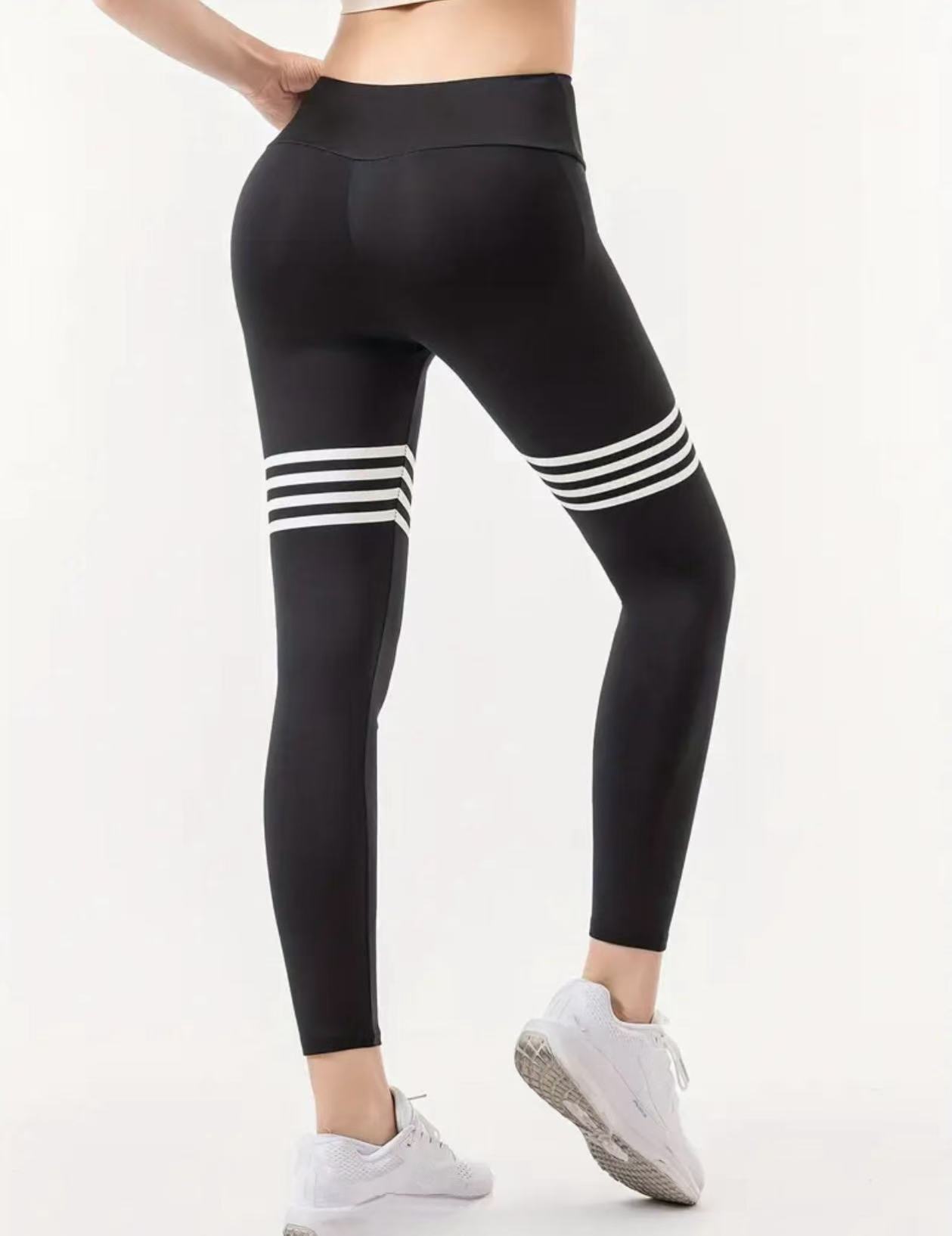레터 패턴 하이웨이스트 요가 팬츠, 고탄력 러닝 스포츠 - High Waist Leggings 리뷰 및 가격