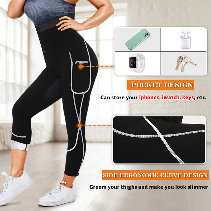 여성용 사우나 스웨트 팬츠, 하이웨이스트 압박 슬리밍  - High Waist Leggings 리뷰 및 가격