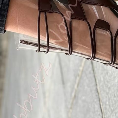 글래디에이터 샌들 투명 패널 스트랩 포인티드 토 스틸레 - Women'S Fashion Leather Boots 리뷰 및 가격