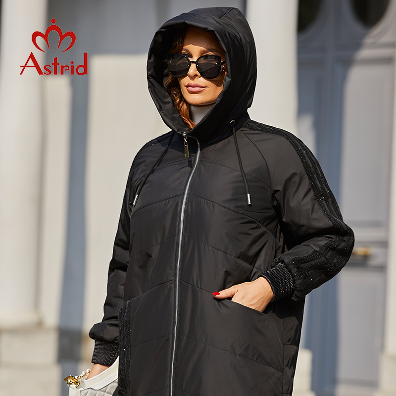 Astrid-파카 플러스 사이즈 패딩 코트 후드 패션  - Women'S Fashion Jackets 리뷰 및 가격