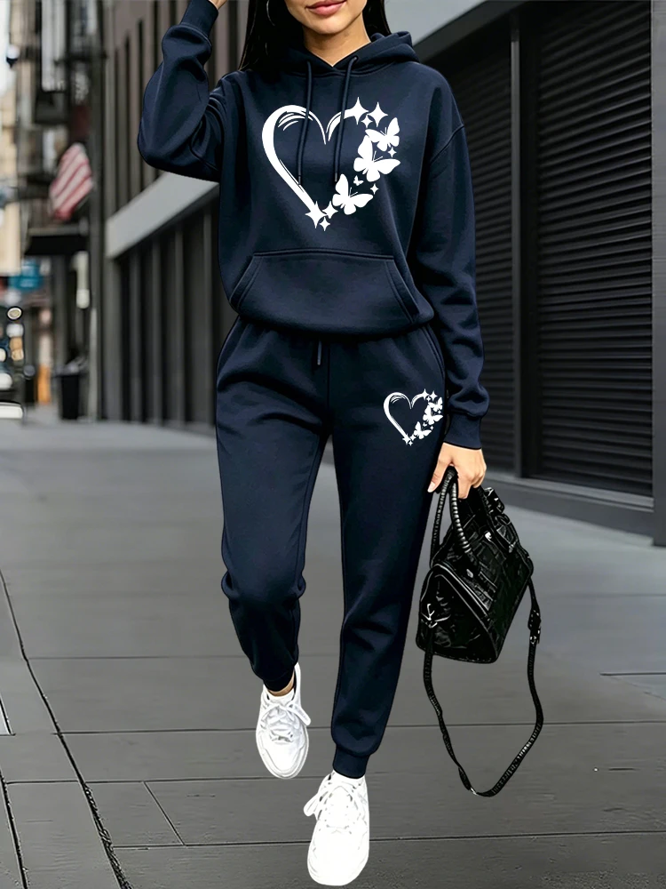 2026 신상 여성 트레이닝복 후드티와 스웨트팬츠 가을 - Women Fashion Outfits 리뷰 및 가격