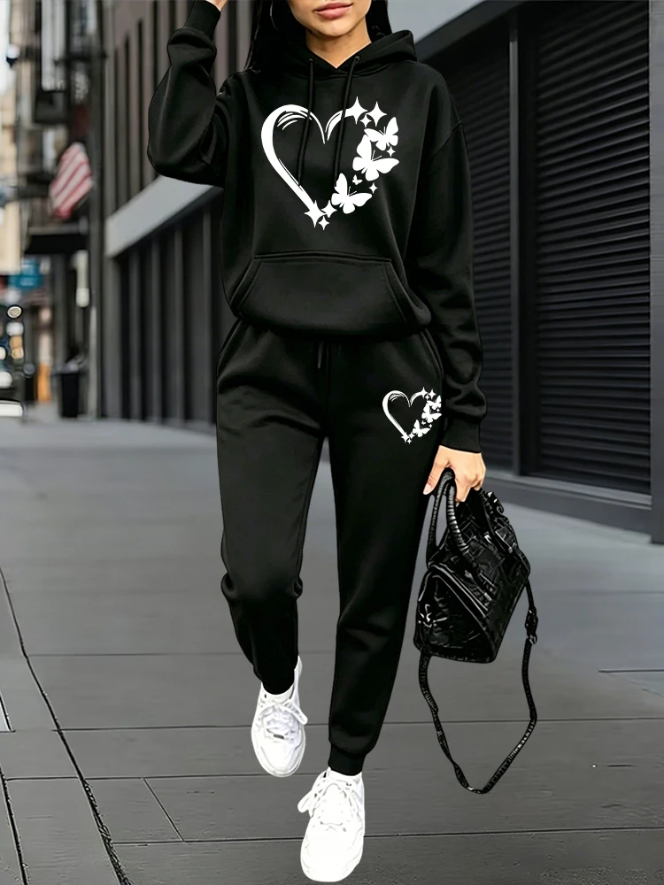 2026 신상 여성 트레이닝복 후드티와 스웨트팬츠 가을 - Women Fashion Outfits 리뷰 및 가격