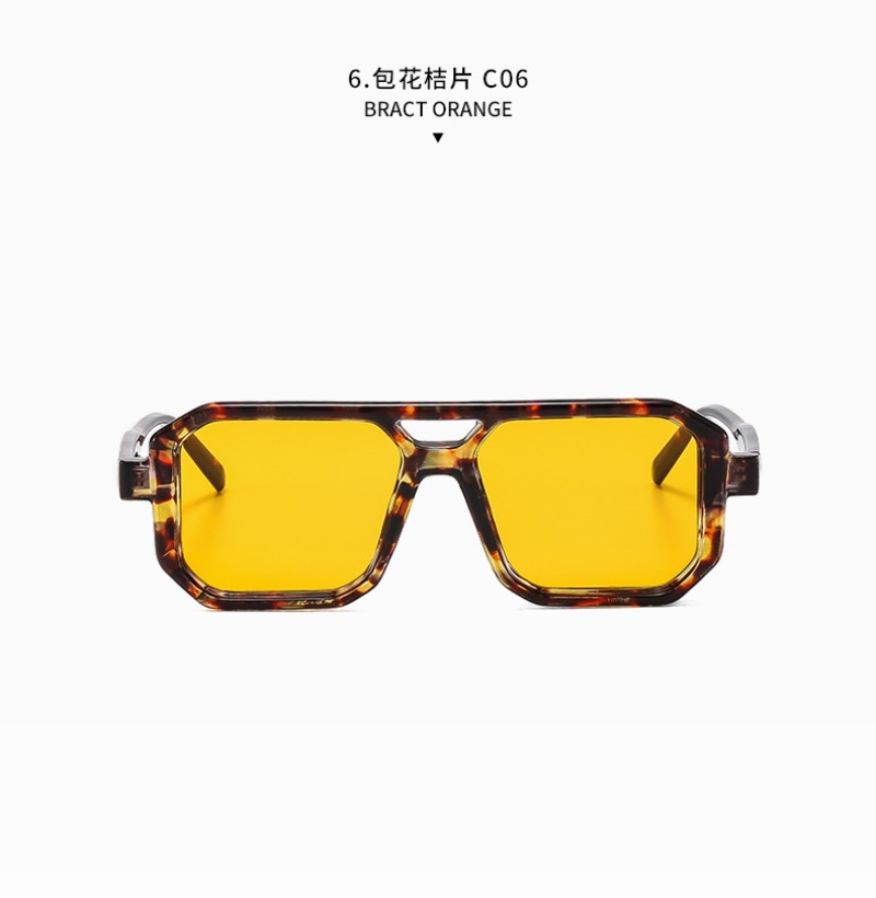 뉴 레트로 스퀘어 더블 빔 선글라스 남녀 공용 고품질  - Women Fashion Glasses 리뷰 및 가격