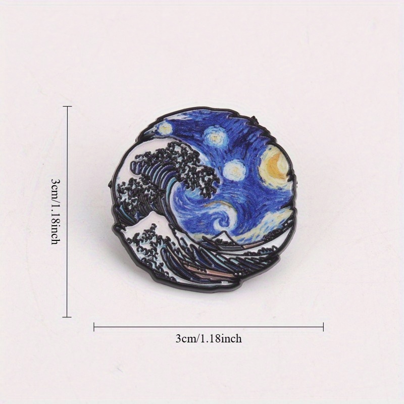 Wave & Vortex Fusion Pin - 호쿠사 - Women Fashion History 리뷰 및 가격