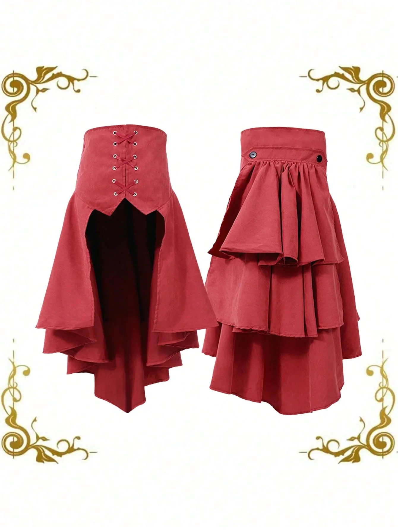 탈부착 가능한 오버스커트 여성 펑크 스왈로우 테일 스커 - Women'S Fashion Kilt 리뷰 및 가격