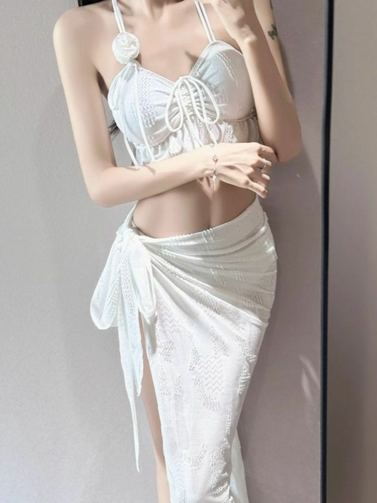 여성용 플로럴 투피스 수영복 패션 컷아웃 패드 브라탑  - Women Fashion Outfits 리뷰 및 가격