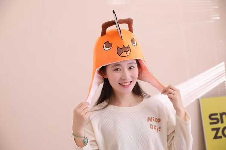 애니메이션 체인소맨 포치타 코스프레 플러시 헤드기어 캡 - Women'S Fashion Jackets 리뷰 및 가격