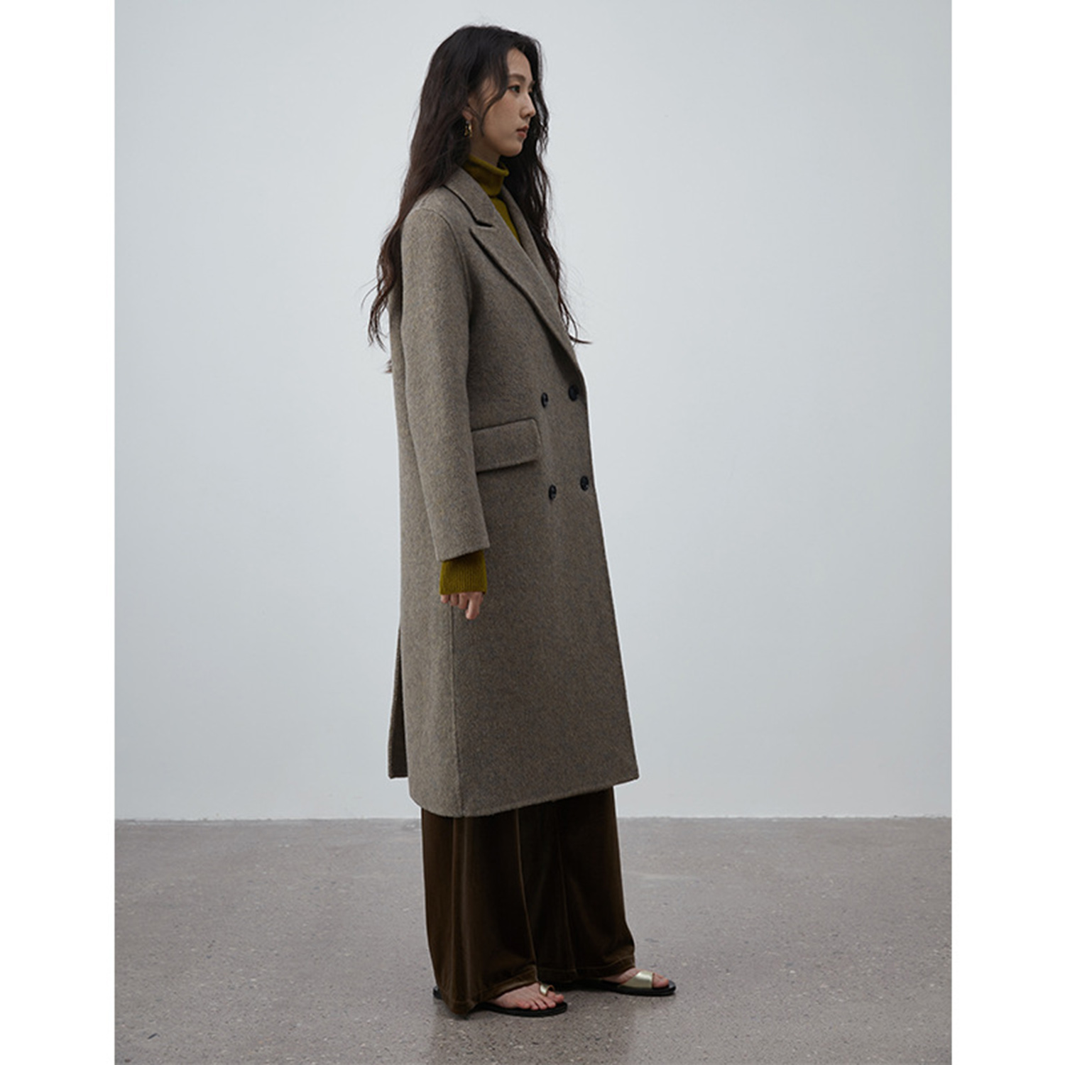 Allingentle 여성용 정장 롱 블레이저 울 패션 - Women'S Fashion Jackets 리뷰 및 가격