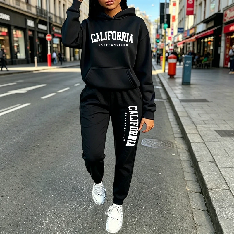도시 캐주얼 패션 후드 조거 수트 가을 겨울 의상 20 - Women Fashion Outfits 리뷰 및 가격