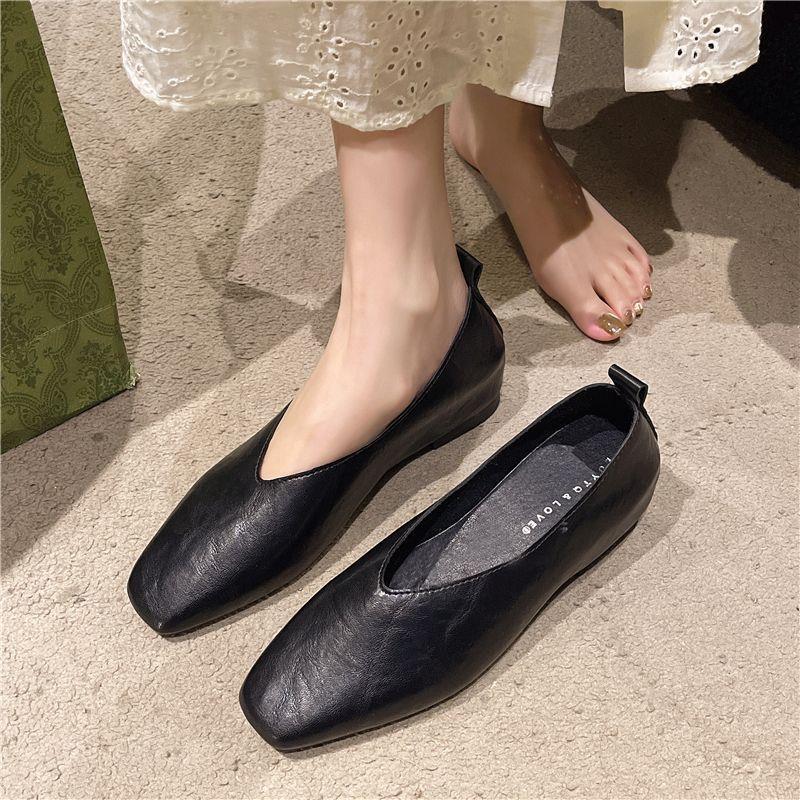 패션 신발 여성용 로퍼 정품 가죽 고급 실버 힐 스퀘어 - Women Fashion Store 리뷰 및 가격