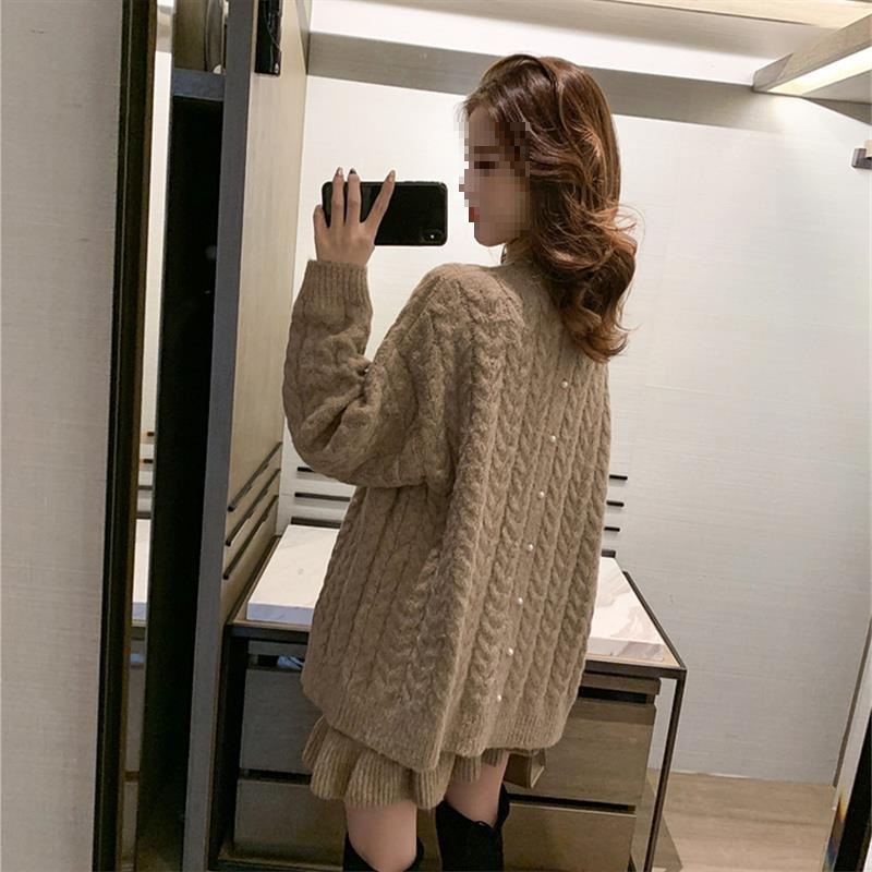프리미엄 한국 겨울 스타일 세트 두꺼운 텍스처 니트 세 - Women Fashion Outfits 리뷰 및 가격
