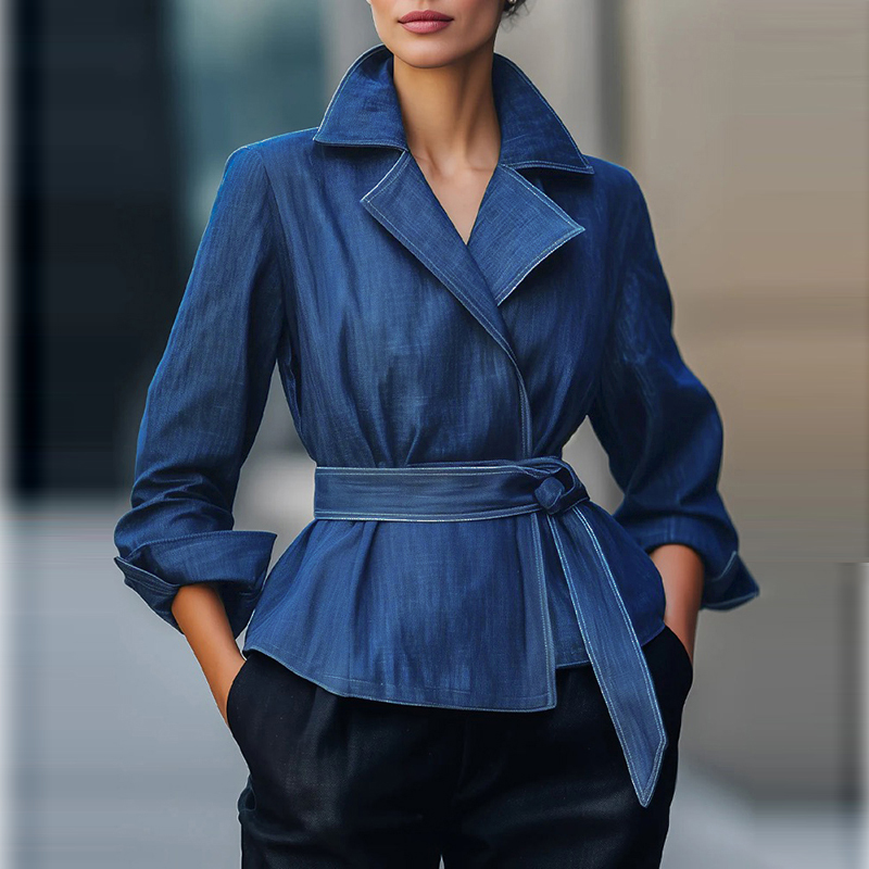 2026년 가을 봄 패션 데님 청자켓 여성용 긴팔 빈티 - Women'S Fashion Belts 리뷰 및 가격