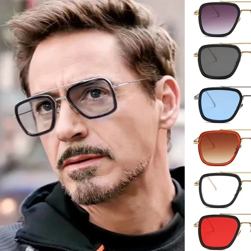 스팀펑크 토니 스타크 선글라스 남녀 패션 사각 드라이빙 - Women Fashion Glasses 리뷰 및 가격